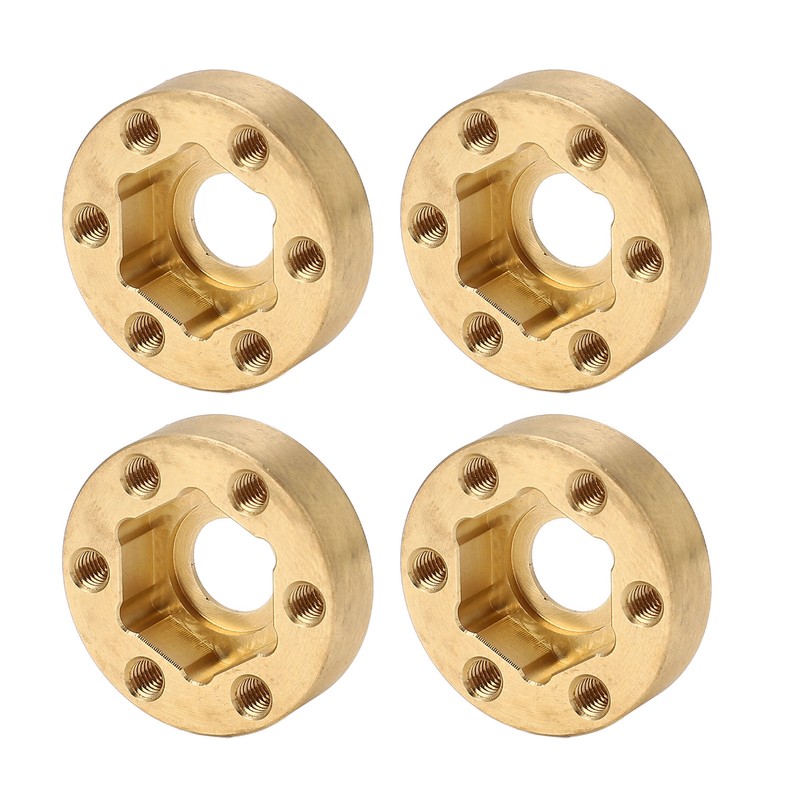 4PCS RC Wheel Hex Hub Adapter 1.9 2.2in Rustproof Widen