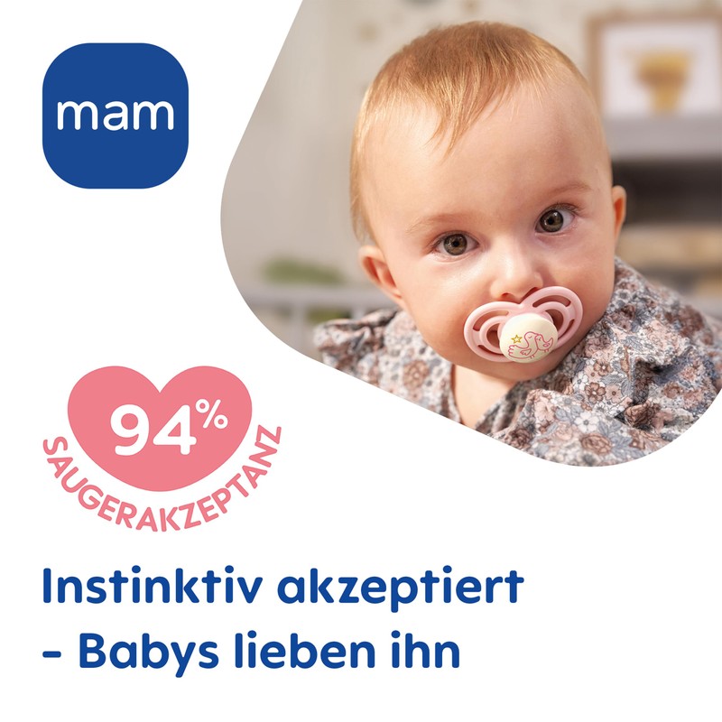 MAM Perfect Dummy, Set of 2, for Healthy Teeth and