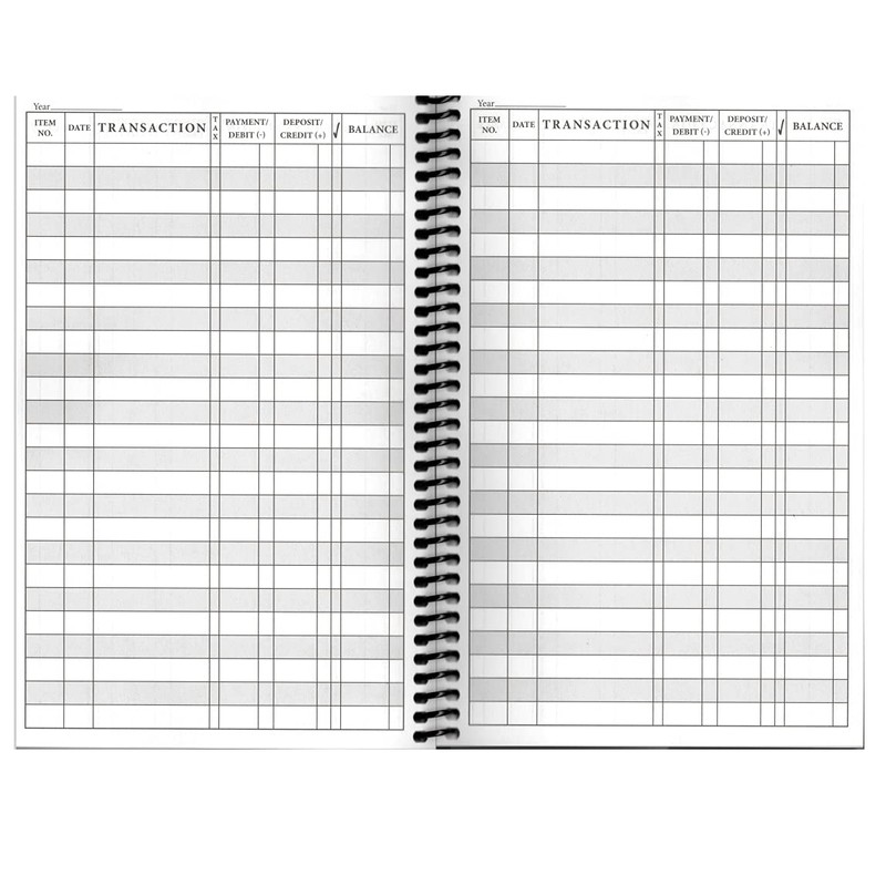 Side Spiral Bound Magnolia Flowers Checkbook/Transaction Register