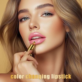 Color Change Lipstick | Moisturizing Color Change Lip Balm,Long-lasting Moisturizing Lipstick for Wedding Dating Commuting Christmas Birthday Party