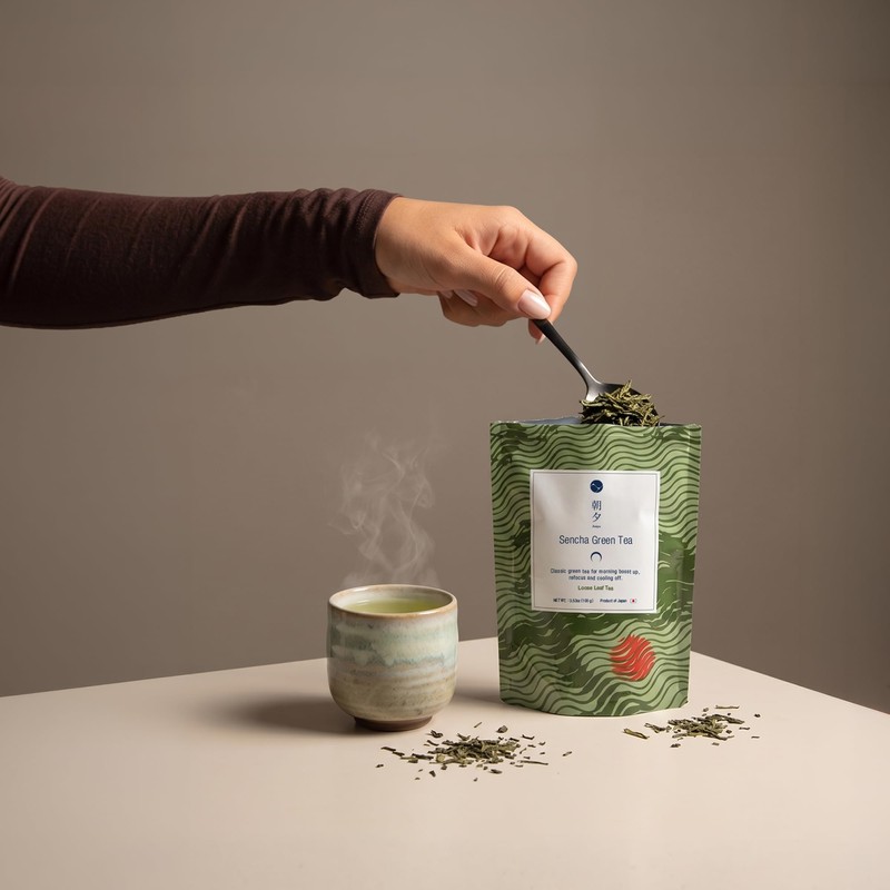 Asayu Japan Sencha Green Tea, 100% Made in Japan Loose
