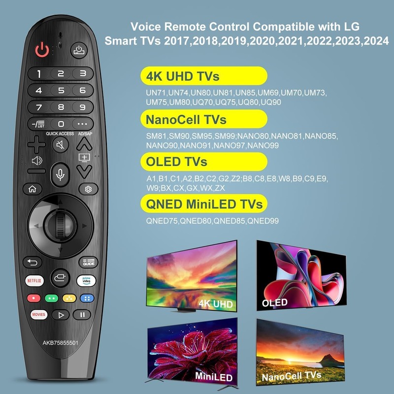 L-G Magic Remote Replacement for Smart TV, LG TV Remote