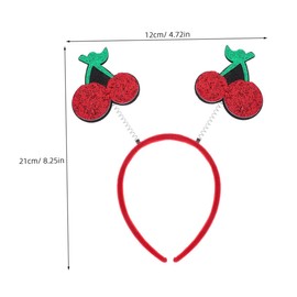 Baluue 2pcs Creative Childrens Headbands with Lifelike Fruit Design Adorable Carnival Hair Accessories for Birthday Parties and Photo Booth Fun