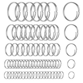Stainless Steel Cotter Rings with Dual-Coil Design – 5 Size Split Rings for Clevis Pins, Extra Strength & Rust Resistance for Marine and Trailer Use 66 Pcs
