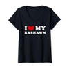 I Love My Rashawn, I Heart My Rashawn V-Neck T-Shirt