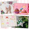 MECCANIXITY 50 Pcs Mini Ribbon Bow 1.8 Inch Mini Fabric