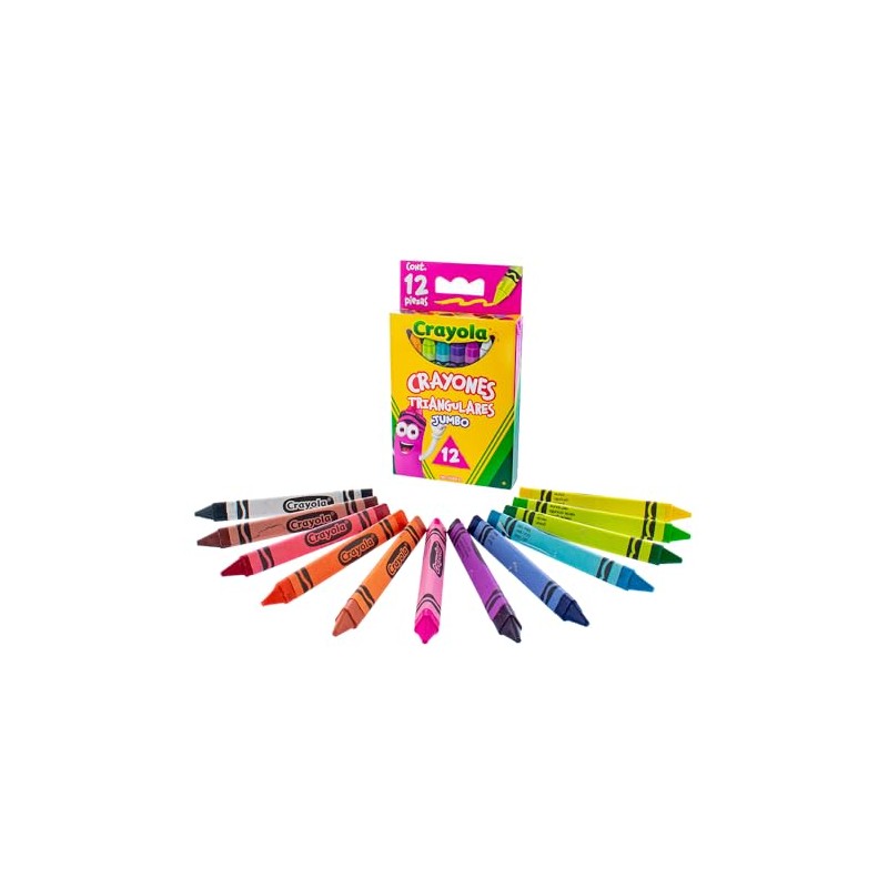 Crayola 12 Crayones Triangulares Jumbo