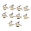 Baluue 10pcs 3D Butterfly Nail Charms Crystal Rhinestones Butterfly Nail