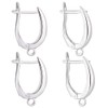 Beebeecraft 1 Box Earring Hooks Rhodium Plated, Brass