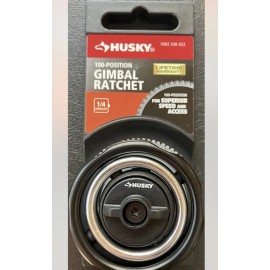 Husky GIMBAL RATCHET 1/4” Drive Fine 100 Tooth  Finger Thumb Palm gyro swivel