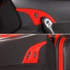 Moittellc Door Lock Switch Button Cover Trim Compatible with Chevy