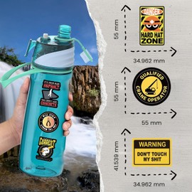 188 PCS Hard Hat Stickers Waterproof Vinyl Helmet Decals for Construction Linemen Electricians Mechanics Toolbox and Jobsite Humor Stickers