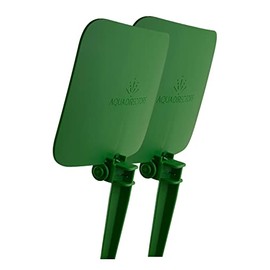 2 Pack Straight Design Green Sprinkler Shield Overspray Protector Guard (Straight2)