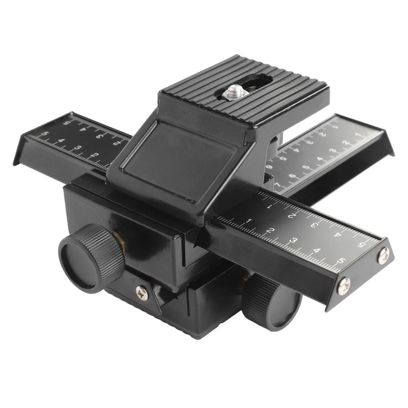Macro Focusing Rail Slider 4 Way Magnesium Aluminum Alloy Close