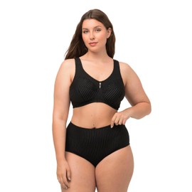 Ulla Popken Women's Bootcut Jeans, black