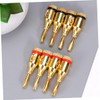 KOMBIUDA 8pcs Gold Plated Speaker Cable Banana Plug Connectors Durable