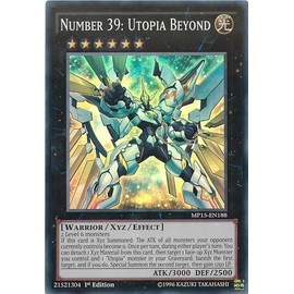 Yu-Gi-Oh! - Number 39: Utopia Beyond (MP15-EN188) - Mega Pack 2015 - 1st Edition - Super Rare by Yu-Gi-Oh!