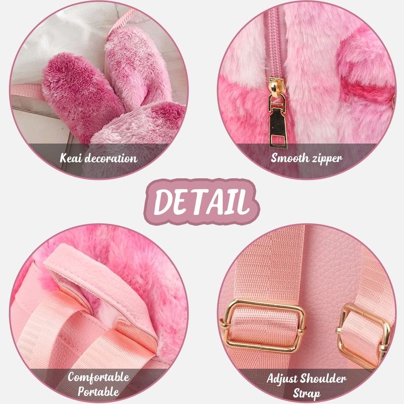 Jywmsc Cute Bunny Backpacks for Girls, Women Cute Rabbit Ears