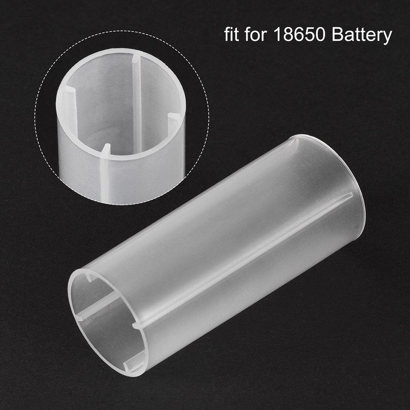 uxcell 18650 Battery Protective Sleeve, 18650 Battery Tube Adapter, 18650