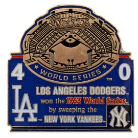 1963 World Series Commemorative Pin - Dodgers vs. Yankees