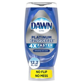 Dawn EZ-Squeeze Platinum Dishwashing Liquid Dish Soap, Fresh Rain Scent 12 Oz