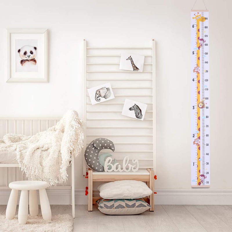 Taicanon Baby Height Growth Chart, Cute animal Pattern Growth Chart
