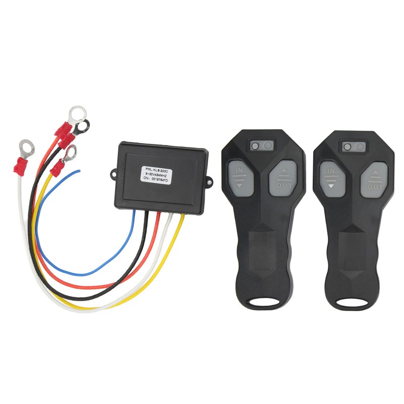 Wireless Winch Remote Control Kit with Indicator 75ft Range 12V