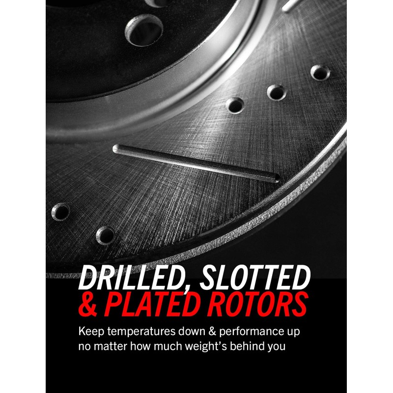 Power Stop EBR1001XPR Front Evolution Drilled & Slotted Rotor Pair
