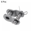 sourcing map 6Pcs #25 Chain Offset Half Link Roller, 1/4"