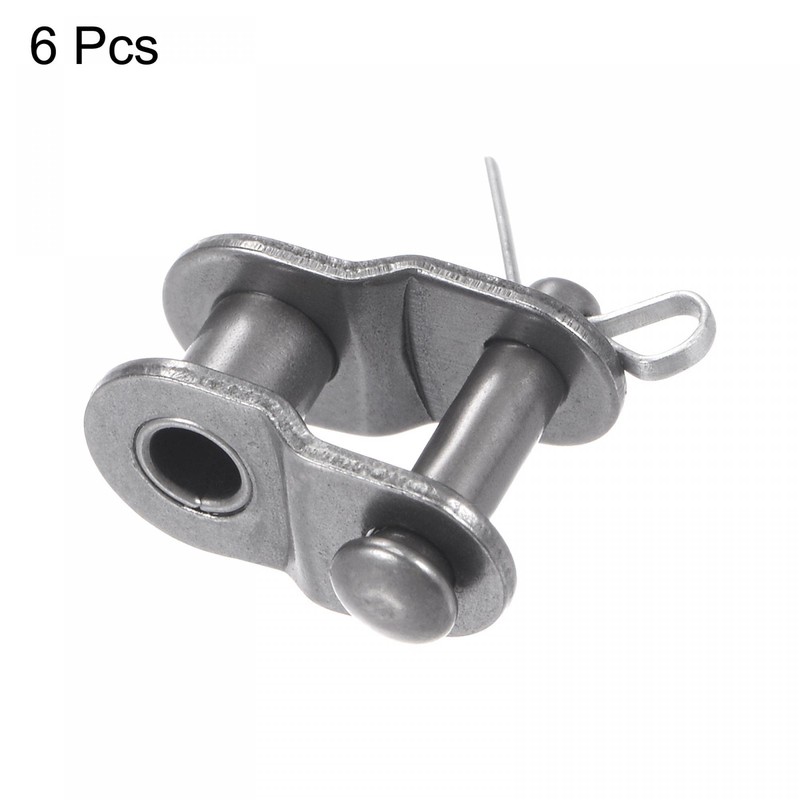 sourcing map 6Pcs #25 Chain Offset Half Link Roller, 1/4"