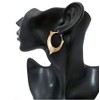 Moonstruck Statement Indo Western Rose Gold Hoop Earrings for Women