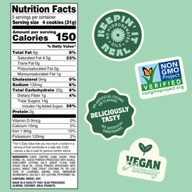Back to Nature - Fudge Mint Cookies - Real Ingredients like Wheat Flour - Vegan, Non-GMO - Seriously Tasty Snacking - 5.5 Ounce (Pack of 6)