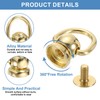 sourcing map 24Pcs Screw Round Head Rivet, 9.8mm Pull Ring