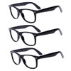 Outray 3 Pack Retro Nerd Costume Glasses Black Hipster Eyeglasses