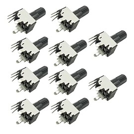 Aihasd 10pcs RV09 Type Vertical Adjustable Potentiometer 2 K Resistance 1 K 5 K 10 K 20 K 50 K 100 K 200 K 500 K 1 m