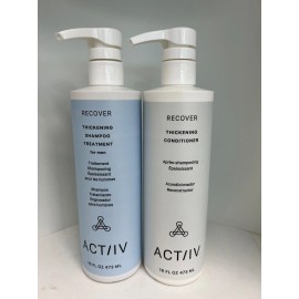 Joico Actiiv Recover Thickening Shampoo Treatment for Men & Conditioner 16 oz