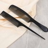 Black 2-Piece Hair Comb and Brush Set Men's Comb 9ea