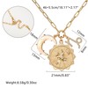 MISS RIGHT Gold Zodiac Capricorn Sign Coin Necklace with Opal