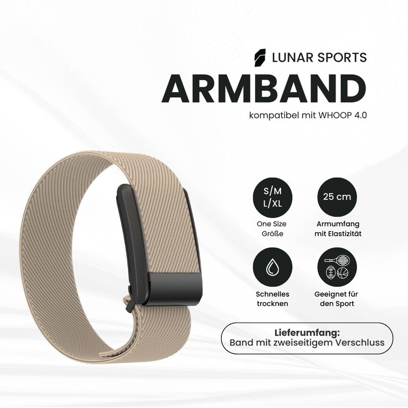 Lunar Straps Compatible with Whoop 4.0 Strap, Breathable and Adjustable