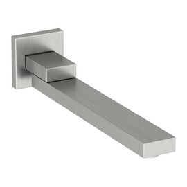 DEOLER Brushed Nickel Tub Spout, 180° Rotation Bathroom Folding Spout 1/2 NPT Square Bathroom Spouts Stainless Steel Tub Wall Mounted Bathtub Shower System Mixer Water Outlet