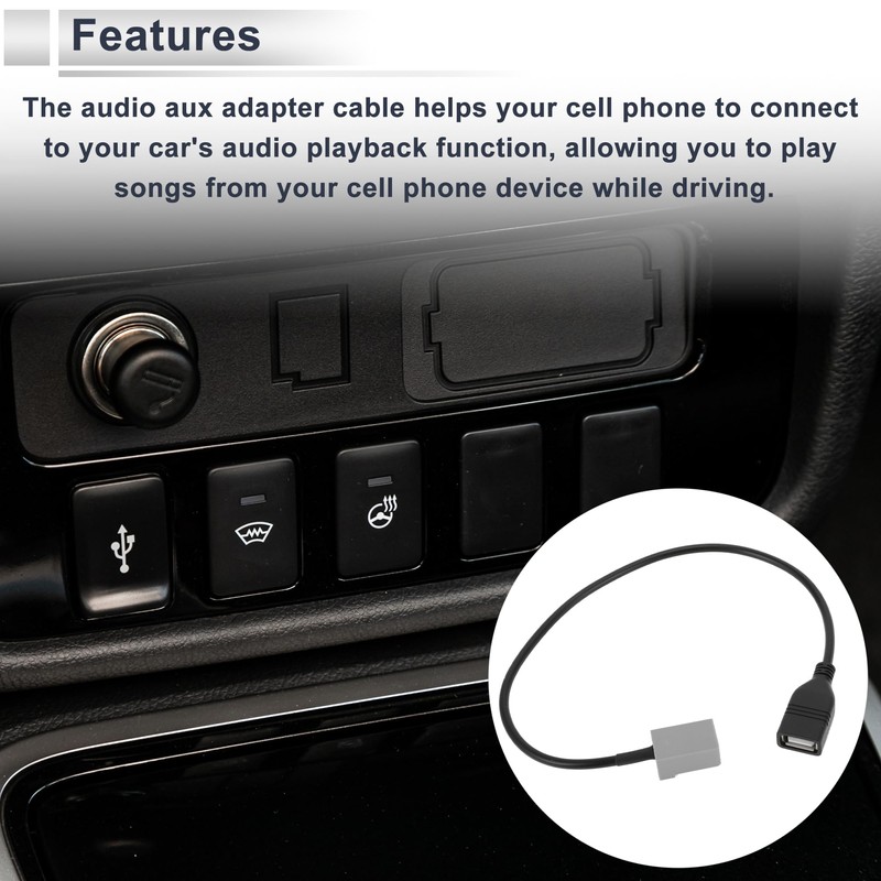 RATCHROLL Audio Aux Adapter Cable Wire for Honda Convenient Stereo