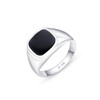 Amberta Men's signet ring made of 925 sterling silver, small