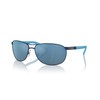 ARNETTE Men's An3090 Belgrano Sunglasses, Matte Blue/Dark Grey Mirrored Water