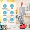 Monbelle Plancha De Vapor Vertical Con Pedestal 1800w 10 Niveles,rojo