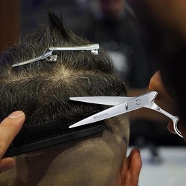 Suvorna 6.5" Hair Cutting Scissors for Professional, Barber & Hairdresser - Extremely Sharp Hair Shears for Cutting, Trimming, Grooming, Precision - Right Hand Hair Scissors for Men, Women, Adults.