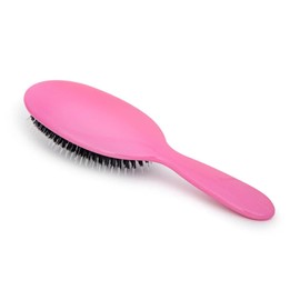 Rock & Ruddle Soft White Natural Boar Bristle Hairbrush for Babies and Young Children | Perfect for Fine Hair Detangling and Smoothing - Tickled Pink