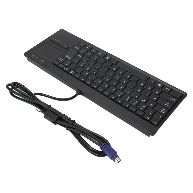 Industrial Keyboard Touchpad Wired Connection X Scissor Foot Plug and
