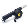 BullTek Handheld Fan with Crank Handle for BBQ Portable Outdoor
