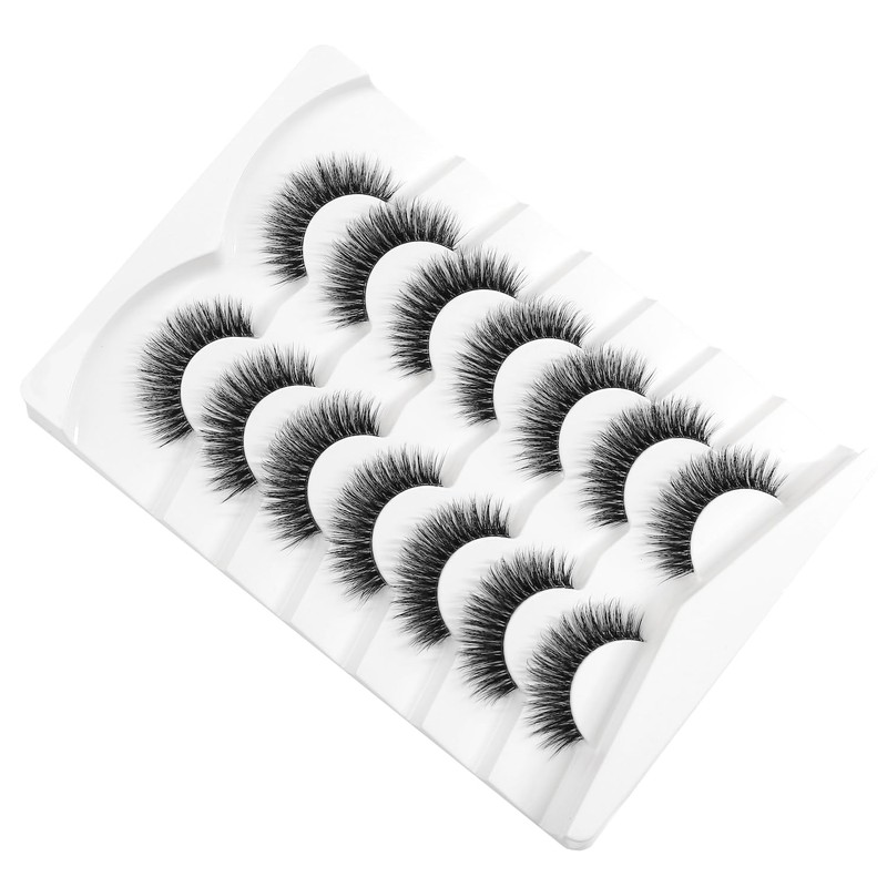 Happy Heartbeat 3D Clear Band False Eyelashes, Cat Eye, Wispy,