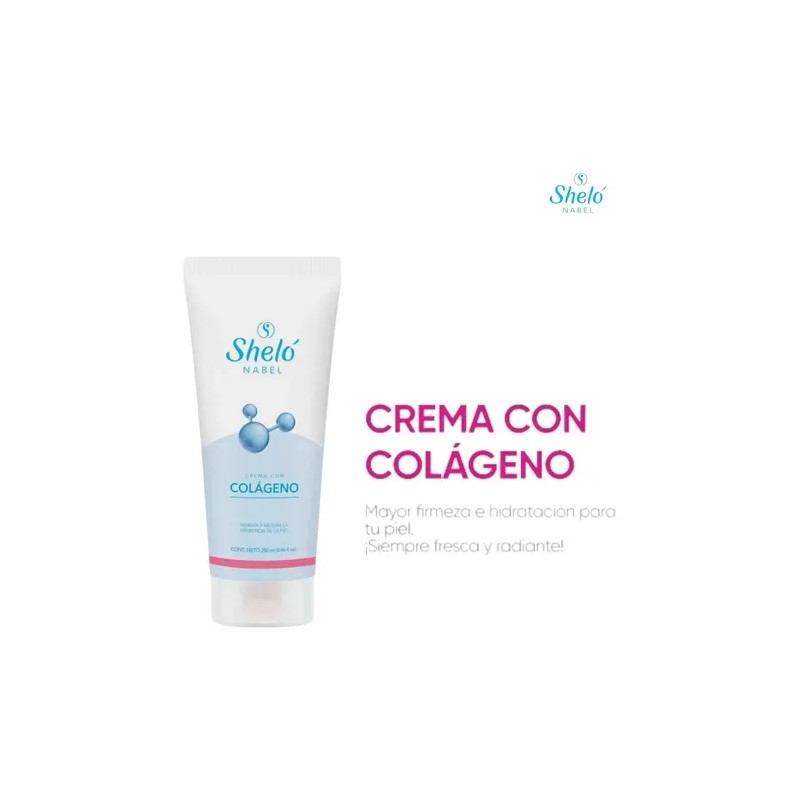 Crema Con Colageno Shelo Nabel® 250ml. 5 Piezas